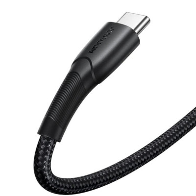 Cablu USB la Lightning, Type-C, Micro-USB, LED Light, 3.5A, 480Mbps, 1.2m - JoyRoom 3in1 (SA33-1T3) - Black - 6
