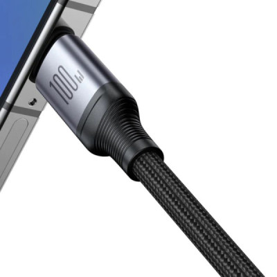 Cablu USB la Lightning, Type-C, Micro-USB, Fast Charging, 100W, 1.2m - JoyRoom Speedy Series (SA21-1T3) - Black - 5