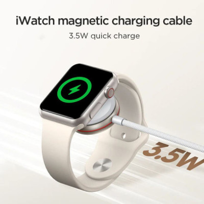 Incarcator Wireless pentru Apple Watch, 1A, 5V, 3.5W, 1.2m - JoyRoom (S-IW011) - White - 3