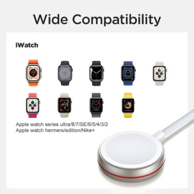 Incarcator Wireless pentru Apple Watch, 1A, 5V, 3.5W, 1.2m - JoyRoom (S-IW011) - White - 5