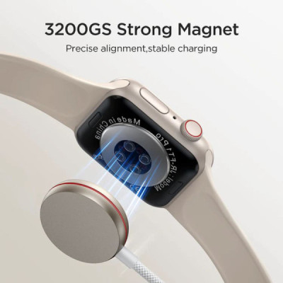 Incarcator Wireless pentru Apple Watch, Type-C la Lightning 30W, 3.5A, 9V, 1.5m - JoyRoom (S-IW012) - White - 6