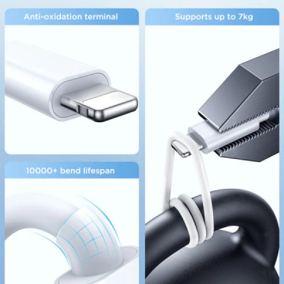 Incarcator Wireless pentru Apple Watch, USB la 2x Lightning, 3.5W, 1.2m - JoyRoom (S-IW007) - White - 8