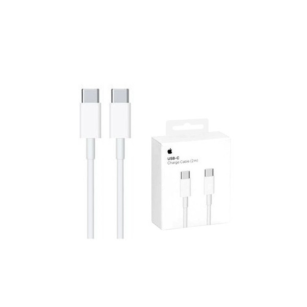 Apple - Original Data Cable A1739 (MLL82ZM/A) - Type-C to Type-C, 2m - White (Blister Packing)