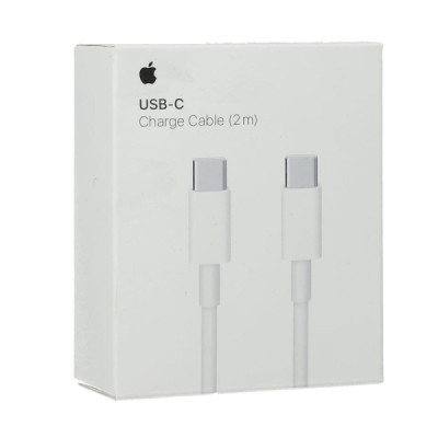 Apple - Original Data Cable A1739 (MLL82ZM/A) - Type-C to Type-C, 2m - White (Blister Packing) - 5