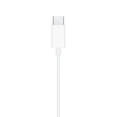 Apple - Original Wired Earphones A3046 (MTJY3ZM/A) - Type-C with MicrophoneÂ -Â White (Blister Packing) - 4