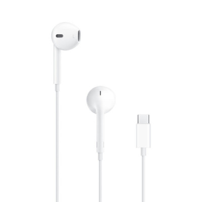 Apple - Original Wired Earphones A3046 (MTJY3ZM/A) - Type-C with MicrophoneÂ -Â White (Blister Packing) - 5
