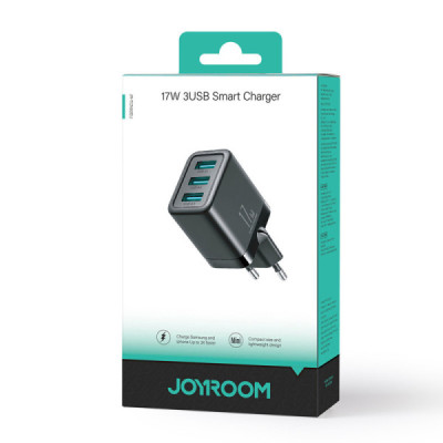 Incarcator 3x USB, 3.4A, 17W - JoyRoom (JR-TCN02) - Black - 7