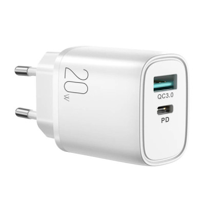 Incarcator USB, Type-C, Fast Charging, 20W - JoyRoom (L-QP2011) - White - 1
