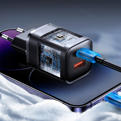 Incarcator USB, Type-C, Fast Charging, 30W - JoyRoom (JR-TCF08) - Black - 5