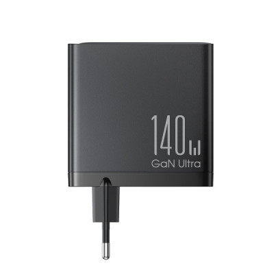 Incarcator USB, 3x Type-C, 140W + Cablu Type-C, 1.2m - JoyRoom (JR-TCG05) - Black - 3