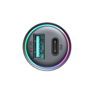 Incarcator Auto USB, Type-C, Fast Charging, 3A, 60W - JoyRoom (JR-CCN04) - Black - 5