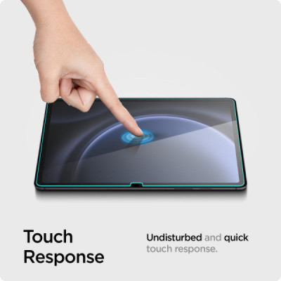 Folie pentru Samsung Galaxy Tab S9 FE Plus - Spigen Glas.tR Slim - Clear - 4