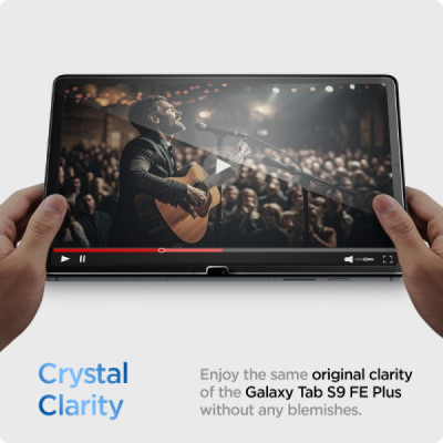 Folie pentru Samsung Galaxy Tab S9 FE Plus - Spigen Glas.tR Slim - Clear - 5