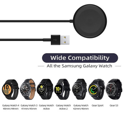 Incarcator pentru Samsung Watch, USB, 2.5W, Carcasa PC - Techsuit (TSC11) - Black - 8