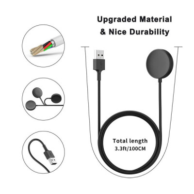 Incarcator pentru Samsung Watch, USB, 2.5W, Metal Case - Techsuit (TSC12) - Black - 3