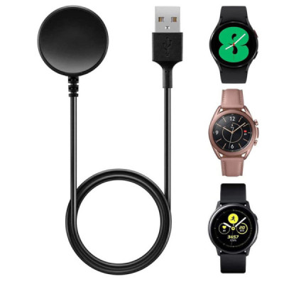 Incarcator pentru Samsung Watch, USB, 2.5W, Metal Case - Techsuit (TSC12) - Black - 7