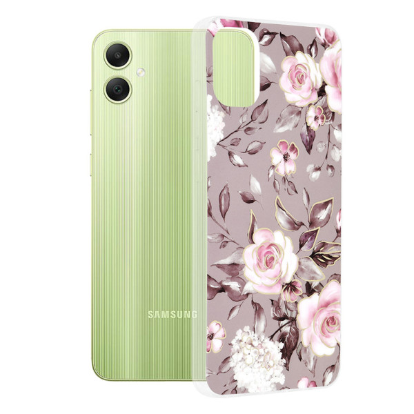 Husa pentru Samsung Galaxy A05 - Techsuit Marble Series - Bloom of Ruth Gray