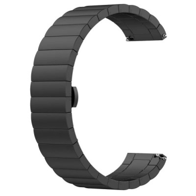 Curea pentru Samsung Galaxy Watch 4/5/Active 2, Huawei Watch GT 3 (42mm)/GT 3 Pro (43mm) - Techsuit Watchband (W012) - Black - 2