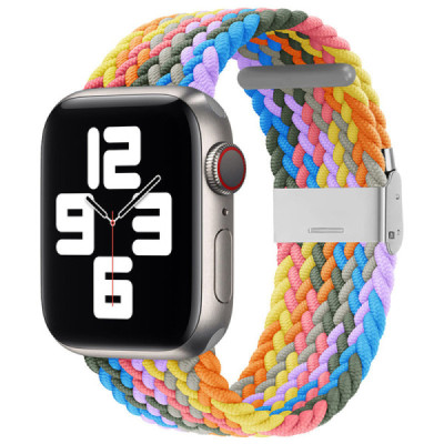 Curea pentru Apple Watch 1/2/3/4/5/6/7/8/9/SE/SE 2 (38/40/41mm) - Techsuit Watchband (W032) - Heartbeat Purple - 1