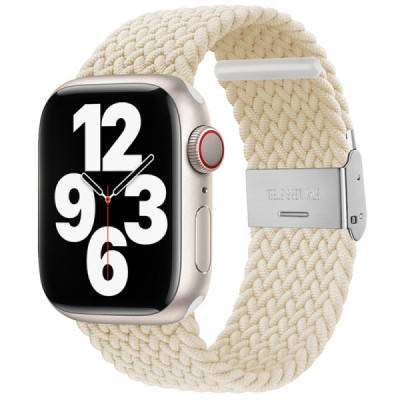 Curea pentru Apple Watch 1/2/3/4/5/6/7/8/9/SE/SE 2/Ultra/Ultra 2 (42/44/45/49mm) - Techsuit Watchband (W032) - Star Light - 1