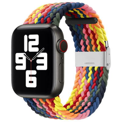 Curea pentru Apple Watch 1/2/3/4/5/6/7/8/9/SE/SE 2/Ultra/Ultra 2 (42/44/45/49mm) - Techsuit Watchband (W032) - Colorful Pink - 1