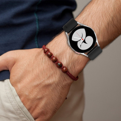 Curea pentru Samsung Galaxy Watch4 40mm - Techsuit Watchband 20mm (W026) - Burgundy - 6