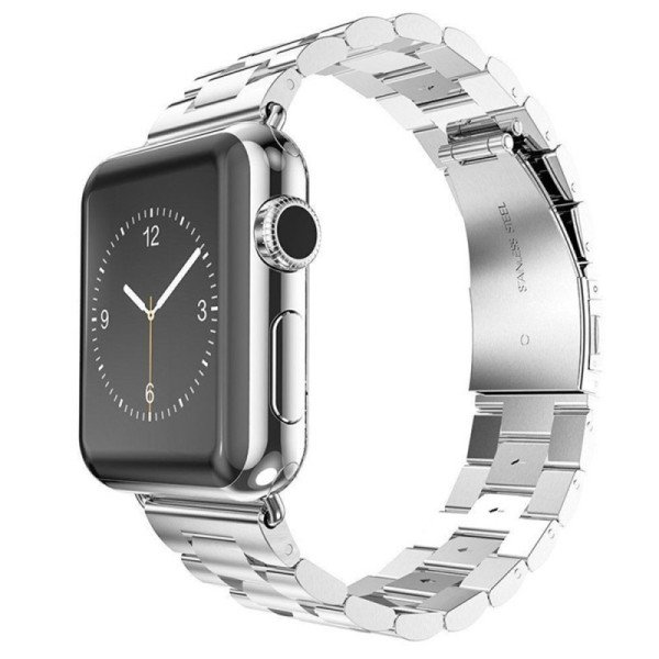 Curea pentru Apple Watch 1/2/3/4/5/6/7/8/9/SE/SE 2 (38/40/41mm) - Techsuit Watchband (W036) - Silver
