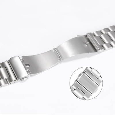 Curea pentru Apple Watch 1/2/3/4/5/6/7/8/9/SE/SE 2 (38/40/41mm) - Techsuit Watchband (W036) - Silver - 5