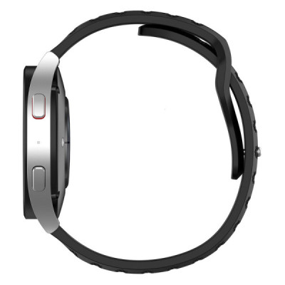 Curea pentru Samsung Galaxy Watch 4/5/Active 2, Huawei Watch GT 3 (42mm)/GT 3 Pro (43mm) - Techsuit Watchband (W050) - Black - 5