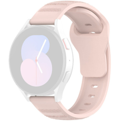 Curea pentru Samsung Galaxy Watch 4/5/Active 2, Huawei Watch GT 3 (42mm)/GT 3 Pro (43mm) - Techsuit Watchband (W050) - Pink - 1