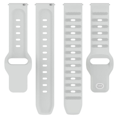 Curea pentru Samsung Galaxy Watch 4/5/Active 2, Huawei Watch GT 3 (42mm)/GT 3 Pro (43mm) - Techsuit Watchband (W050) - Gray - 2
