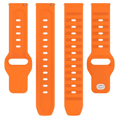 Curea pentru Samsung Galaxy Watch 4/5/Active 2, Huawei Watch GT 3 (42mm)/GT 3 Pro (43mm) - Techsuit Watchband (W050) - Orange - 