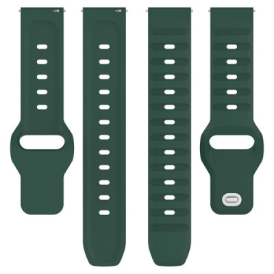Curea pentru Samsung Galaxy Watch 4/5/Active 2, Huawei Watch GT 3 (42mm)/GT 3 Pro (43mm) - Techsuit Watchband (W050) - Green - 2