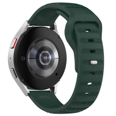 Curea pentru Samsung Galaxy Watch 4/5/Active 2, Huawei Watch GT 3 (42mm)/GT 3 Pro (43mm) - Techsuit Watchband (W050) - Green - 3