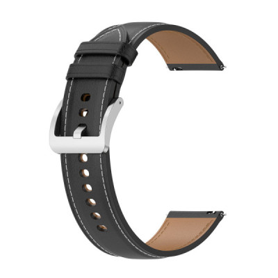 Curea pentru Samsung Galaxy Watch 4/5/Active 2, Huawei Watch GT 3 (42mm)/GT 3 Pro (43mm) - Techsuit Watchband (W048) - Black - 1