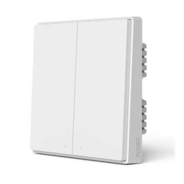 Intrerupator ingropat AQARA Smart Wall Switch EU, fara nul, 2 butoane - 2