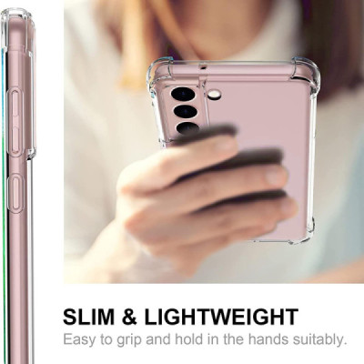 Husa pentru Samsung Galaxy S21 5G - Techsuit Shockproof Clear Silicone - Clear - 2
