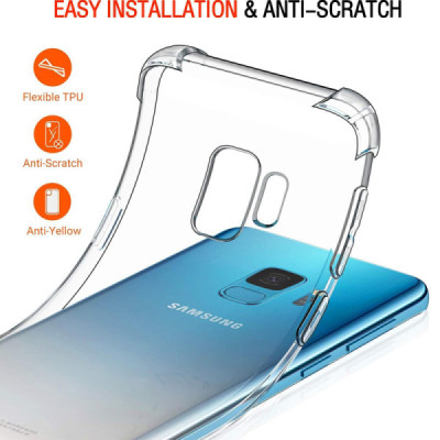 Husa pentru Samsung Galaxy S9 - Techsuit Shockproof Clear Silicone - Clear - 3