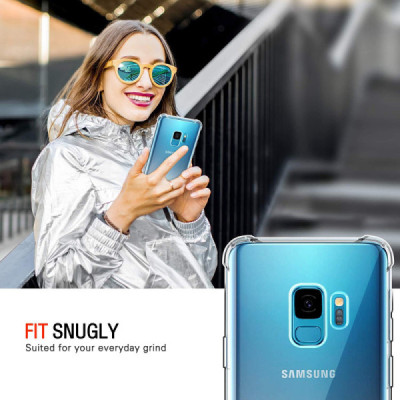 Husa pentru Samsung Galaxy S9 - Techsuit Shockproof Clear Silicone - Clear - 4