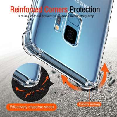 Husa pentru Samsung Galaxy S9 - Techsuit Shockproof Clear Silicone - Clear - 5