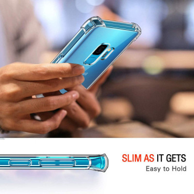 Husa pentru Samsung Galaxy S9 - Techsuit Shockproof Clear Silicone - Clear - 6