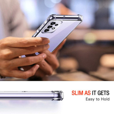 Husa pentru Samsung Galaxy A52 4G / A52 5G / A52s 5G - Techsuit Shockproof Clear Silicone - Clear - 6