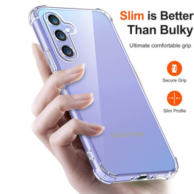 Husa pentru Samsung Galaxy A34 5G - Techsuit Shockproof Clear Silicone - Clear - 2