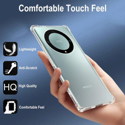 Husa pentru Honor Magic5 Lite - Techsuit Shockproof Clear Silicone - Clear - 3