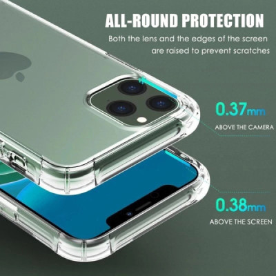 Husa pentru iPhone 12 Pro Max - Techsuit Shockproof Clear Silicone - Clear - 5