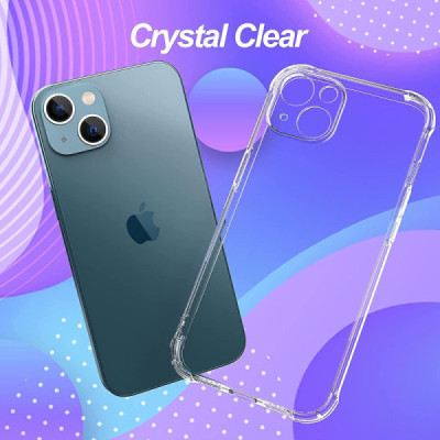 Husa pentru iPhone 13 mini - Techsuit Shockproof Clear Silicone - Clear - 6