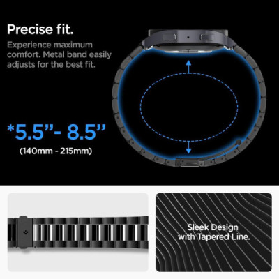 Curea pentru Samsung Galaxy Watch6 44mm - Spigen Modern Fit - Black - 6