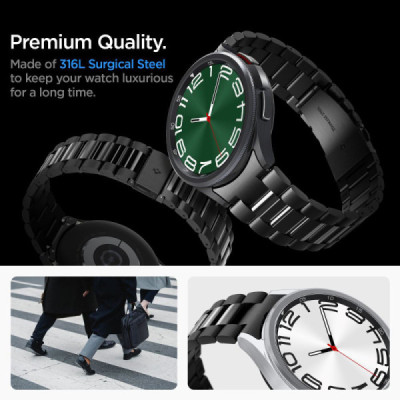 Curea pentru Samsung Galaxy Watch6 Classic 47mm - Spigen Modern Fit - Black - 4