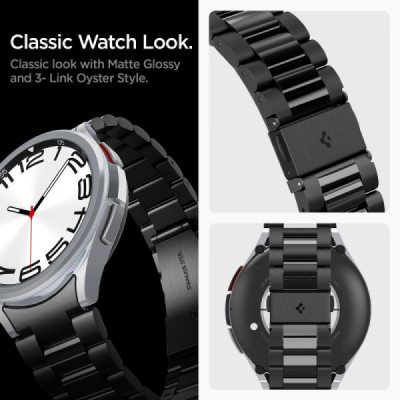 Curea pentru Samsung Galaxy Watch6 Classic 47mm - Spigen Modern Fit - Black - 5