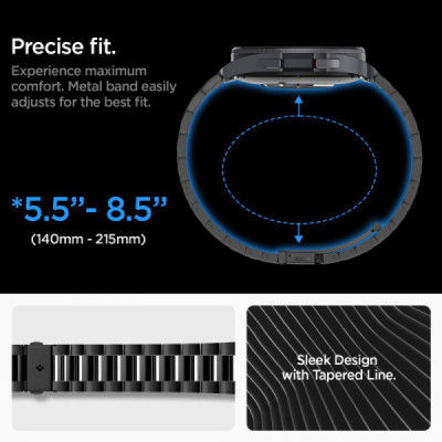 Curea pentru Samsung Galaxy Watch6 Classic 47mm - Spigen Modern Fit - Black - 6